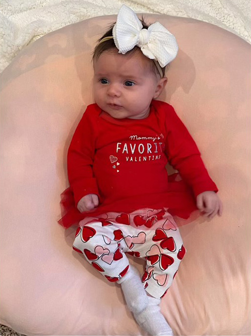 Tiffany CowardFebruary baby of the month